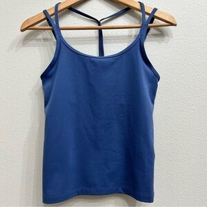 Victoria’s Secret PINK Blue Strappy Athletic Work out Tank Women’s Size Small
